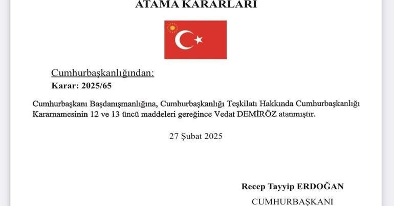 Menit terakhir | Presiden Vedat Demiröz menjadi penasihat utama