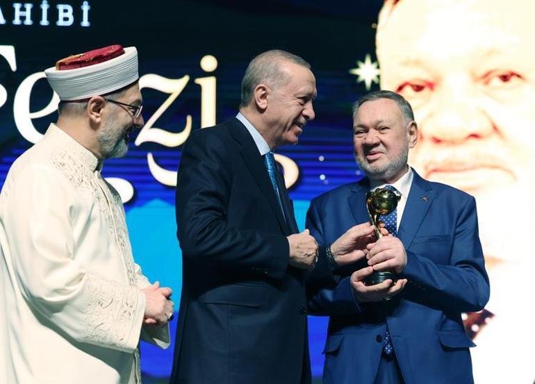 TDV International Goodness Awards Presiden Erdogan menghadiri upacara tersebut.